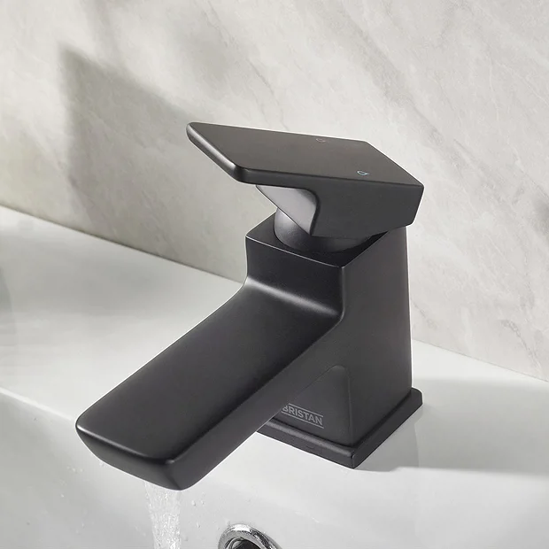 Bristan Cobalt Black Mono Basin Mixer With Clicker Waste 3 Bristan Cobalt Black Mono Basin Mixer With Clicker Waste