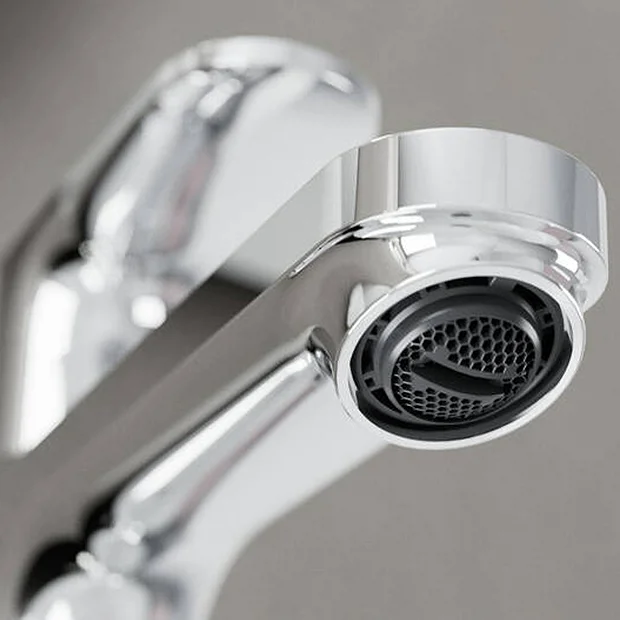 Hansgrohe Rebris S CoolStart Single Lever Basin Mixer 110 With Pop-up Waste - Chrome 6 Hansgrohe Rebris S CoolStart Single Lever Basin Mixer 110 With Pop-up Waste - Chrome - Image 4