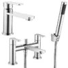 Brooklyn Modern Tap Package (Bath Shower Mixer + Basin Tap) -Roc Bathroom Furni Store cpt7 l