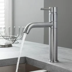 Crosswater Design Single Lever Kitchen Mixer - Stainless Steel -Roc Bathroom Furni Store crosswaterdesignsingleleverkitchenmixerstainlesssteeld1