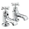 Bristan Art Deco Traditional Bath Taps - Chrome -Roc Bathroom Furni Store d34cl