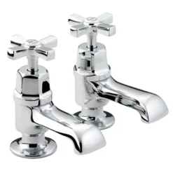 Bristan Art Deco Traditional Bath Taps - Chrome