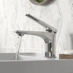 Hudson Reed Drift Mono Basin Mixer + Waste -Roc Bathroom Furni Store dri305 d2