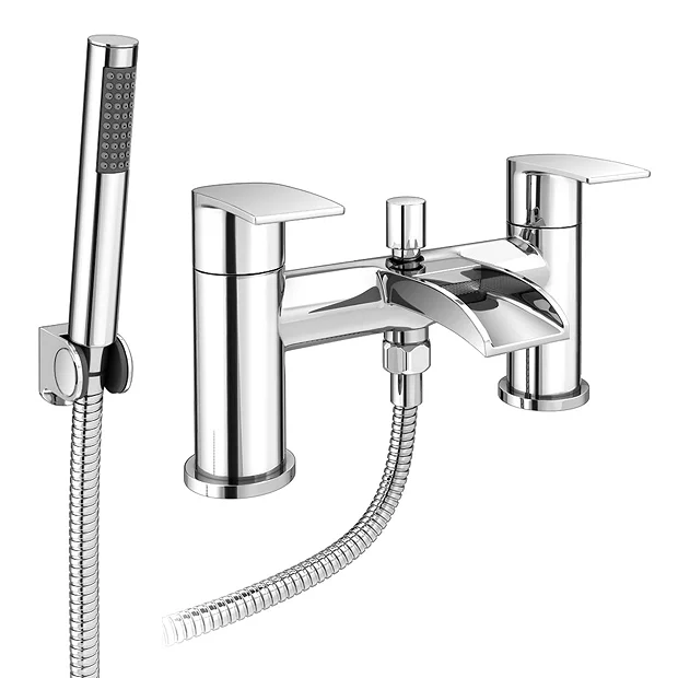 Enzo Waterfall Bath Shower Mixer Taps 3 Enzo Waterfall Bath Shower Mixer Taps