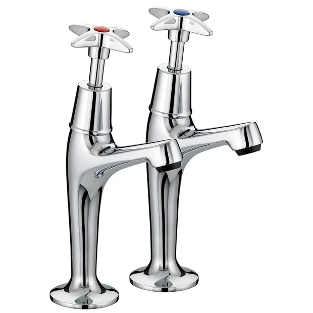 Franke F1081 Sink Pillar Taps With Crosshead Handles 3 Franke F1081 Sink Pillar Taps With Crosshead Handles