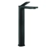 Crosswater Glide II Matt Black Tall Mono Basin Mixer -Roc Bathroom Furni Store gd112dnm l