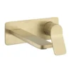 Crosswater Glide II Brushed Brass Wall Mounted 2 Hole Set Basin Mixer -Roc Bathroom Furni Store gd121wnf l