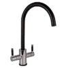 Reginox Genesis Modern Kitchen Sink Mixer - Chrome & Black -Roc Bathroom Furni Store genesiscb l