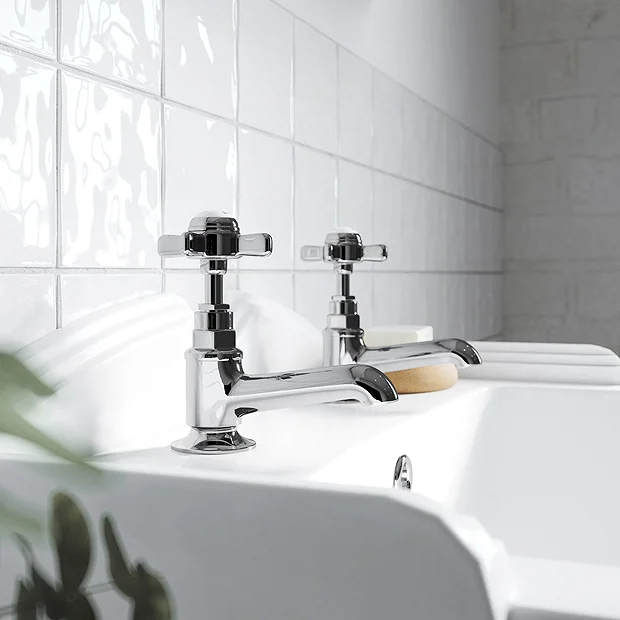 Traditional Basin Taps - Chrome 3 Traditional Basin Taps - Chrome