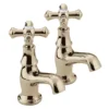 Bristan - Colonial Basin Taps - Gold Plated -Roc Bathroom Furni Store k12g l