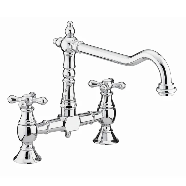 Bristan - Colonial Bridge Kitchen Sink Mixer - Chrome 4 Bristan - Colonial Bridge Kitchen Sink Mixer - Chrome - Image 2