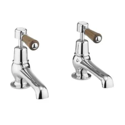 Burlington Kensington Walnut Basin Taps 5"