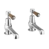 Burlington Kensington Walnut Bath Taps -Roc Bathroom Furni Store ke3qtwal l