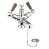 Burlington Kensington Walnut Basin Mixer With Plug & Chain Waste