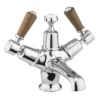 Burlington Kensington Walnut Basin Mixer With Click Clack Waste