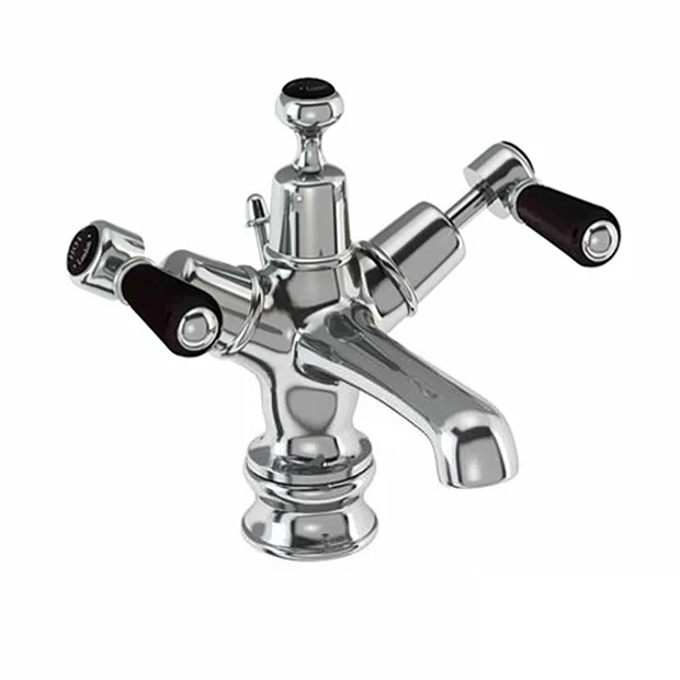 Burlington Kensington Regent Black Basin Mixer With Pop-up Waste 3 Burlington Kensington Regent Black Basin Mixer With Pop-up Waste