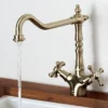 Bristan - Colonial Monobloc Kitchen Sink Mixer - Antique Bronze -Roc Bathroom Furni Store ksnkefabrz.ai1