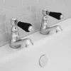 Lancaster Black Traditional Bath Taps 2 Lancaster Black Traditional Bath Taps -Roc Bathroom Furni Store lancasterblacktraditionalbathtapsd1