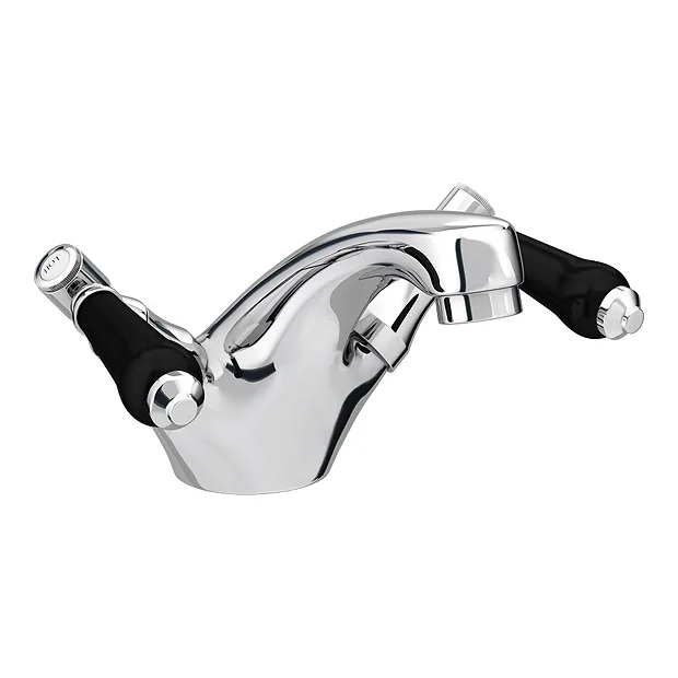Lancaster Black Traditional Mono Basin Mixer Tap 4 Lancaster Black Traditional Mono Basin Mixer Tap - Image 2