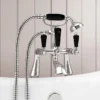 Lancaster Black Traditional Tap Package (Bath + Basin Tap) -Roc Bathroom Furni Store lancbpk n d5
