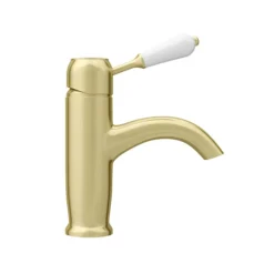 Lancaster Traditional Brushed Brass Single Lever Mono Basin Mixer Tap -Roc Bathroom Furni Store lbb5t d3