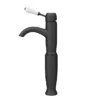 Lancaster Traditional Matt Black Tall Mono Basin Mixer Tap -Roc Bathroom Furni Store lmb8t d4