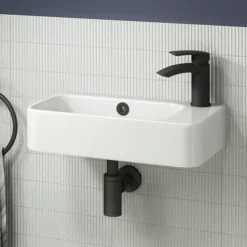 Nexus Matt Black Basin Mixer Tap