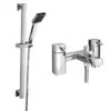 Neo Bath Shower Mixer With Slider Rail Kit - Chrome -Roc Bathroom Furni Store nsrk nl