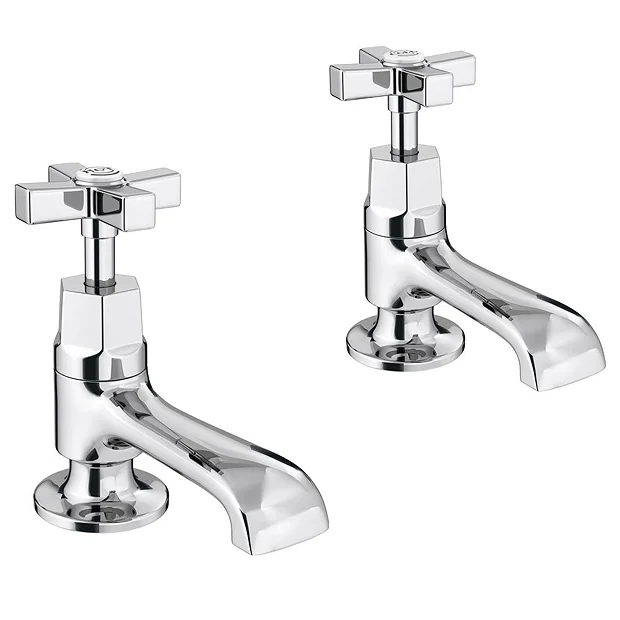 Olympia Art Deco Basin Taps 4 Olympia Art Deco Basin Taps - Image 2