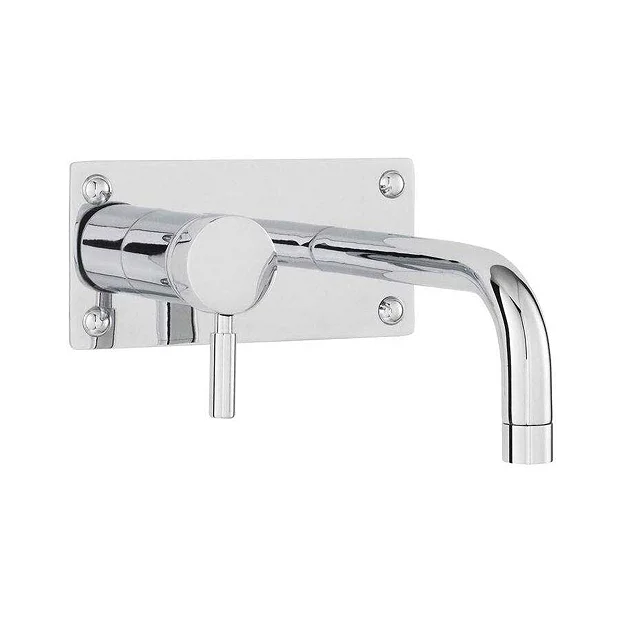 Hudson Reed Single Lever Wall Mounted Bath/Basin Filler - Chrome 4 Hudson Reed Single Lever Wall Mounted Bath/Basin Filler - Chrome - Image 2