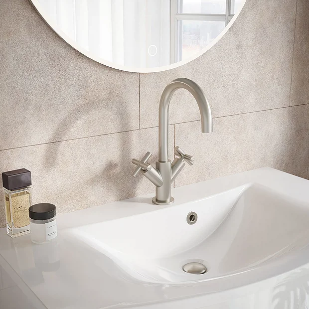 Crosswater MPRO Crosshead Brushed Stainless Steel Mono Basin Mixer 3 Crosswater MPRO Crosshead Brushed Stainless Steel Mono Basin Mixer
