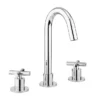 Crosswater MPRO Crosshead Chrome Deck Mounted 3 Hole Set Basin Mixer -Roc Bathroom Furni Store prc135dnc l