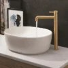 Crosswater MPRO Industrial Tall Monobloc Basin Mixer - Unlacquered Brushed Brass -Roc Bathroom Furni Store pri112dnubaaa