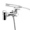 Bristan - Prism Contemporary Pillar Bath Shower Mixer - Chrome -Roc Bathroom Furni Store prism bath shower l