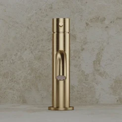 Crosswater MPRO Monobloc Basin Mixer - Brushed Brass