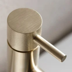 Crosswater MPRO Monobloc Basin Mixer With Knurled Detailing - Brushed Brass 7 Crosswater MPRO Monobloc Basin Mixer With Knurled Detailing - Brushed Brass -Roc Bathroom Furni Store pro110dnf k d1