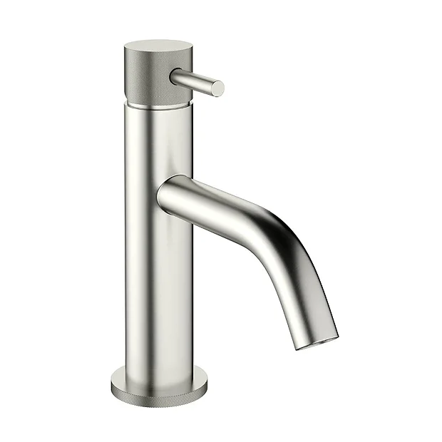 Crosswater MPRO Monobloc Basin Mixer With Knurled Detailing - Brushed Stainless Steel Effect 4 Crosswater MPRO Monobloc Basin Mixer With Knurled Detailing - Brushed Stainless Steel Effect - Image 2