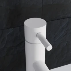 Crosswater MPRO Monobloc Basin Mixer - Matt White -Roc Bathroom Furni Store pro110dnw d2