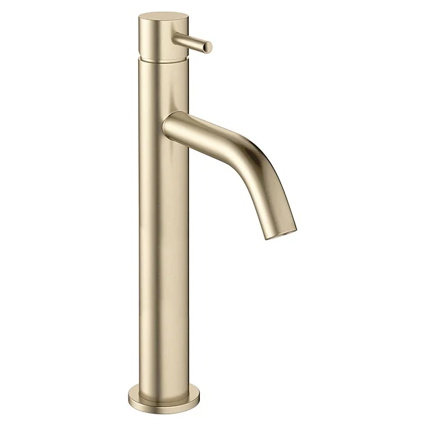 Crosswater MPRO Tall Monobloc Basin Mixer - Brushed Brass 3 Crosswater MPRO Tall Monobloc Basin Mixer - Brushed Brass