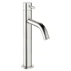 Crosswater MPRO Tall Monobloc Basin Mixer - Brushed Stainless Steel Effect -Roc Bathroom Furni Store pro112dnv l