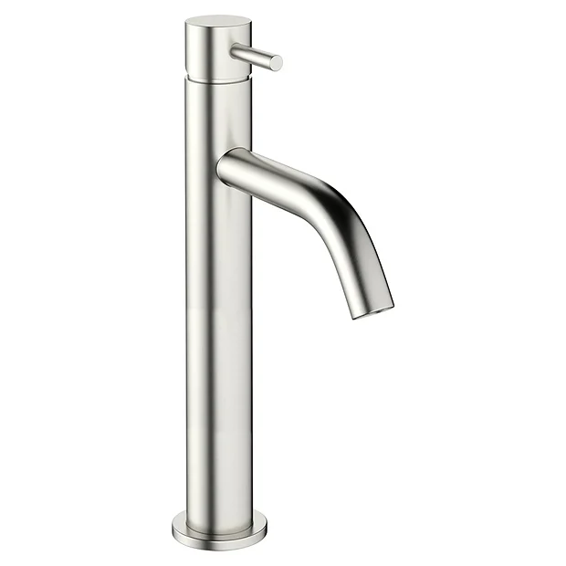 Crosswater MPRO Tall Monobloc Basin Mixer - Brushed Stainless Steel Effect 3 Crosswater MPRO Tall Monobloc Basin Mixer - Brushed Stainless Steel Effect