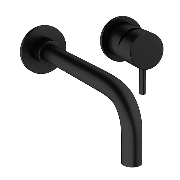 Crosswater MPRO Wall Mounted 2 Hole Set Basin Mixer - Matt Black 4 Crosswater MPRO Wall Mounted 2 Hole Set Basin Mixer - Matt Black - Image 2