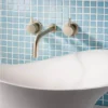 Crosswater MPRO Wall Mounted 3 Hole Set Basin Mixer - Brushed Brass -Roc Bathroom Furni Store pro130wnf d2
