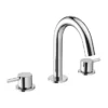 Crosswater MPRO Deck Mounted 3 Hole Set Basin Mixer - Chrome -Roc Bathroom Furni Store pro135dnc l