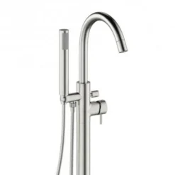 Crosswater MPRO Floor Mounted Freestanding Bath Shower Mixer - Brushed Stainless Steel -Roc Bathroom Furni Store pro416fv d1