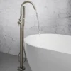 Crosswater MPRO Floor Mounted Freestanding Bath Shower Mixer - Brushed Stainless Steel -Roc Bathroom Furni Store pro416fv d3