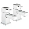 Bristan - Quadrato Basin Taps - Chrome -Roc Bathroom Furni Store qd12c l