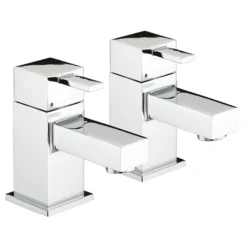 Bristan - Quadrato Basin Taps - Chrome
