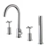RAK Ella 4 Hole Deck Mounted Bath Shower Mixer + Kit
