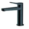 RAK Petit Round Standard Basin Mixer Matt Black -Roc Bathroom Furni Store rakper3001bl